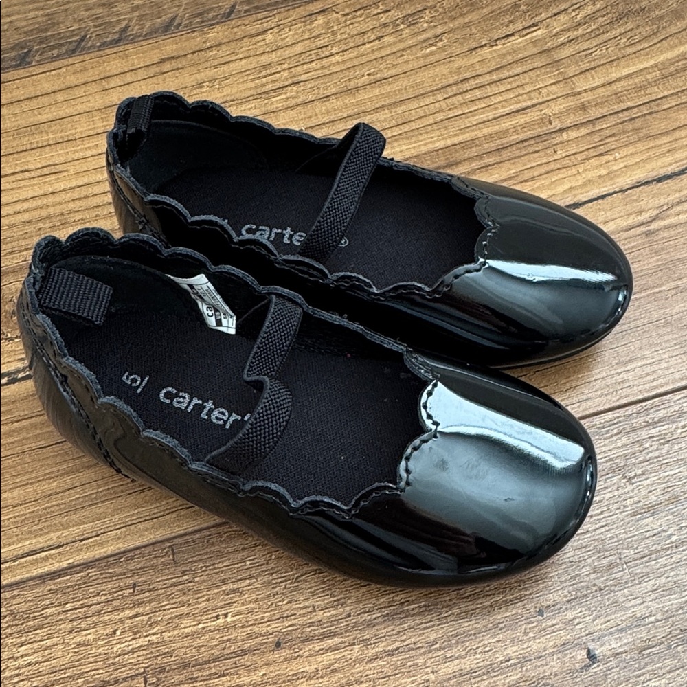 Carter’s toddler girl dress shoes, black, size 5